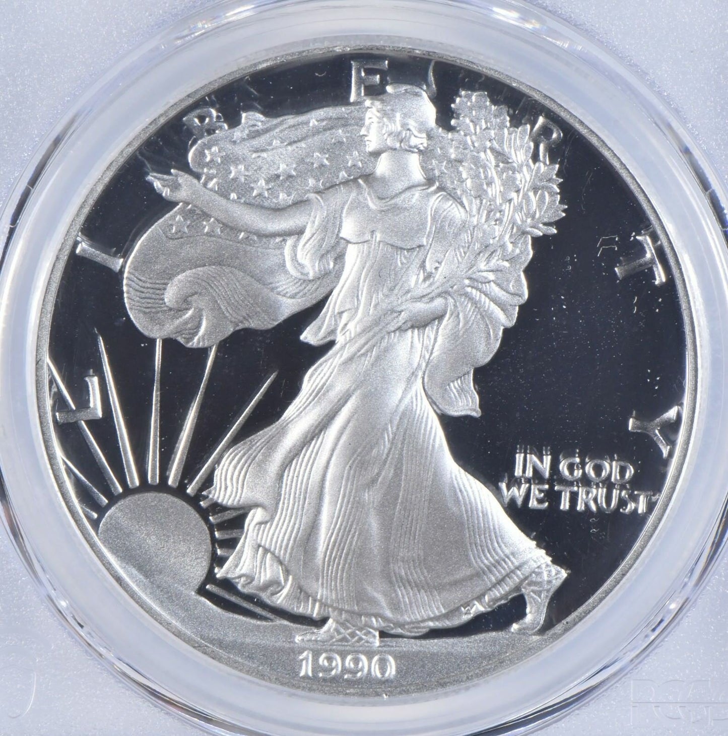 1990-S PR70 CAM PCGS American Silver Eagle Proof 70