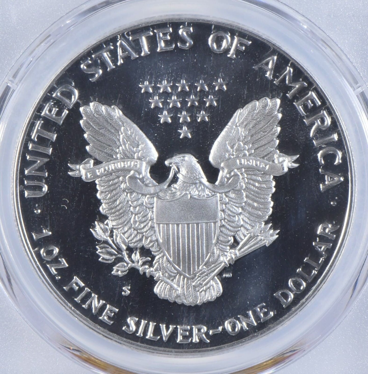 1990-S PR70 CAM PCGS American Silver Eagle Proof 70