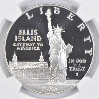 PF70 1986-S UCam Statue of Liberty Commemorative Silver Dollar NGC