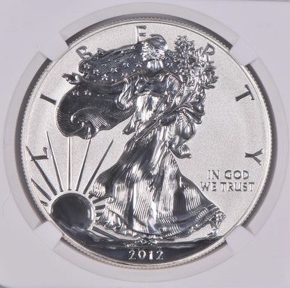 2012-S PF70 REV American Silver Eagle San Francisco Set NGC Brown Label