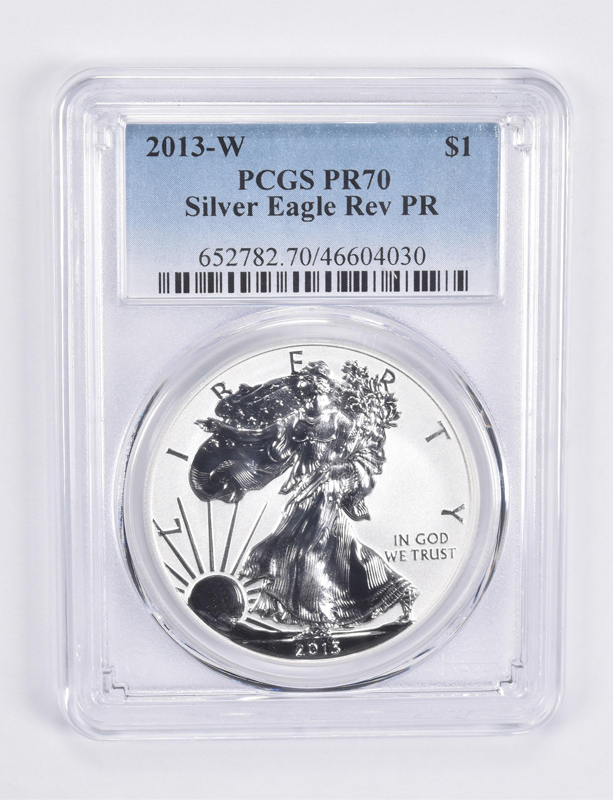 PR70 REV 2013-W American Silver Eagle West Point Mint Set PCGS Blue Label