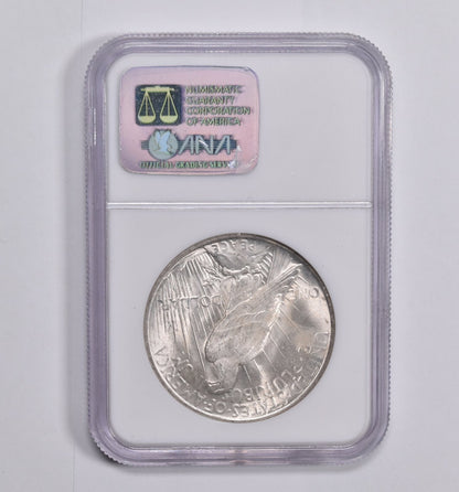 MS62 1922 Peace Dollar Binion Silver Hoard - NGC